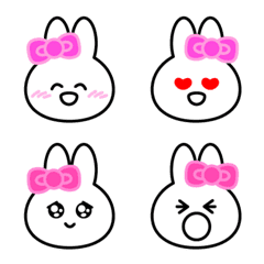 Usable rabbit face Emoji.