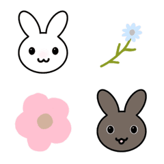 Rabbit Flower Emoji