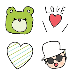 Various set emoji 121 adult cute simple