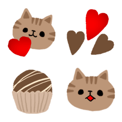 Valentine cat emoji