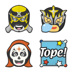 pro wrestling luchador rudo emoji