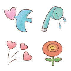 cute & simple Emoji like a picture book