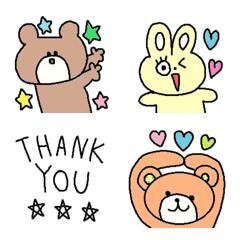 Various set emoji 129 adult cute simple