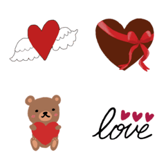 Many many Valentine day Emoji