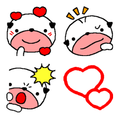 Pug pudding emoji 2