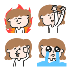 Emoticons for girls' daily