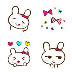 ribbon rabbit  Emoji