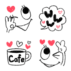 Cute Girly Feminine Colored Penci Emoji