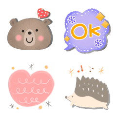 Nordic Bear picture book style Emoji