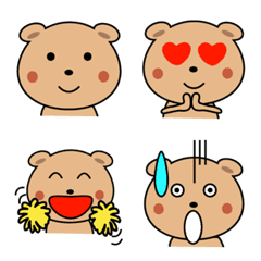 Loose and cute bear emoji