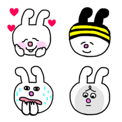 Big Face Rabbit Emoji