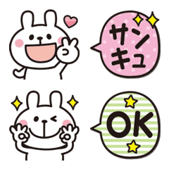 Rabbit emoji that conveys feelings 2