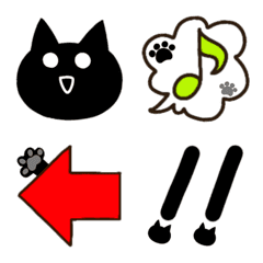 黒猫の記号とマークの絵文字 Line絵文字 Line Store