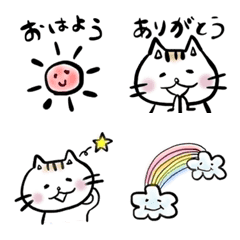シンプルなネコ にゃーちぃの絵文字