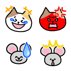 Calico and rat Emoji