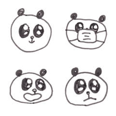 The shining eyes Panda(Emoji)