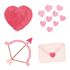 lovely*watercolor Heart set