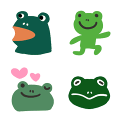 Kawaii frog emoji