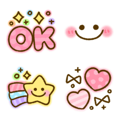 yurufuwa colorful – LINE Emoji | LINE STORE
