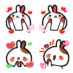 two rabbits( More heart)