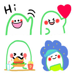 english green emoji