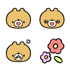 Expressive bear emoji