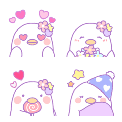 Dreamy and very cute chick emoji