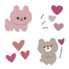 Lovely animals with love