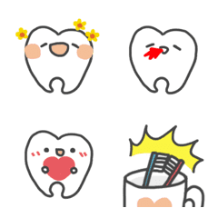 pretty tooth emoji series4-love-