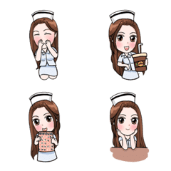 Cute Nurse from Thailand Emoji