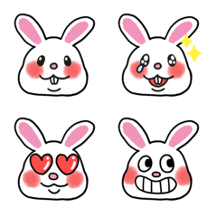 Emoji of Usatan, the happy bunny 