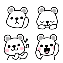 Emoji de garoto urso polar