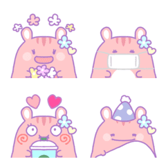 Dreamy and cute squirrel emoji
