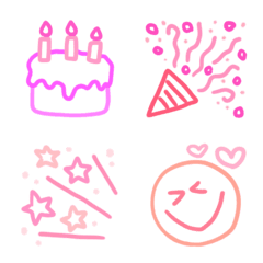 Happy Birthday Pinky Senga Line Emoji Line Store