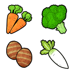 [ Vegetables ] Emoji unit set of all