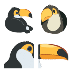 Emoji of toco toucan