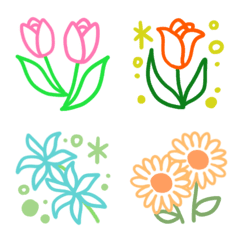 Simple cute flowers