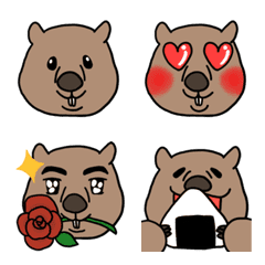 Emoji of Mr. Wong, the wombat 