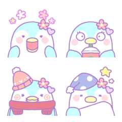 Dreamy and very cute Penguin emoji
