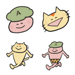 Onikun and cat friendly emoji