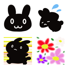 Black rabbit Emoji