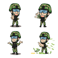 I am Thai soldier Emoji