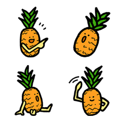 可愛的菠蘿表情符號