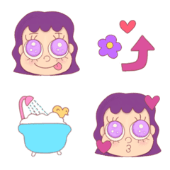 purple  hair girl