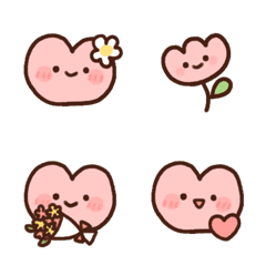 Cute heart chan – LINE Emoji | LINE STORE