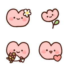 Cute heart chan – LINE Emoji | LINE STORE