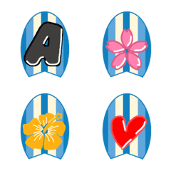 Surfboard Letter Emoji