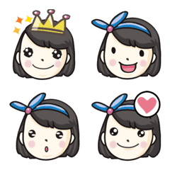 Sister little girl emoji sticker