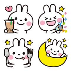 Loose and fluffy rabbit emoji