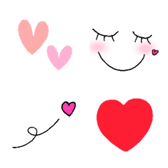 Cute heart girly emoji